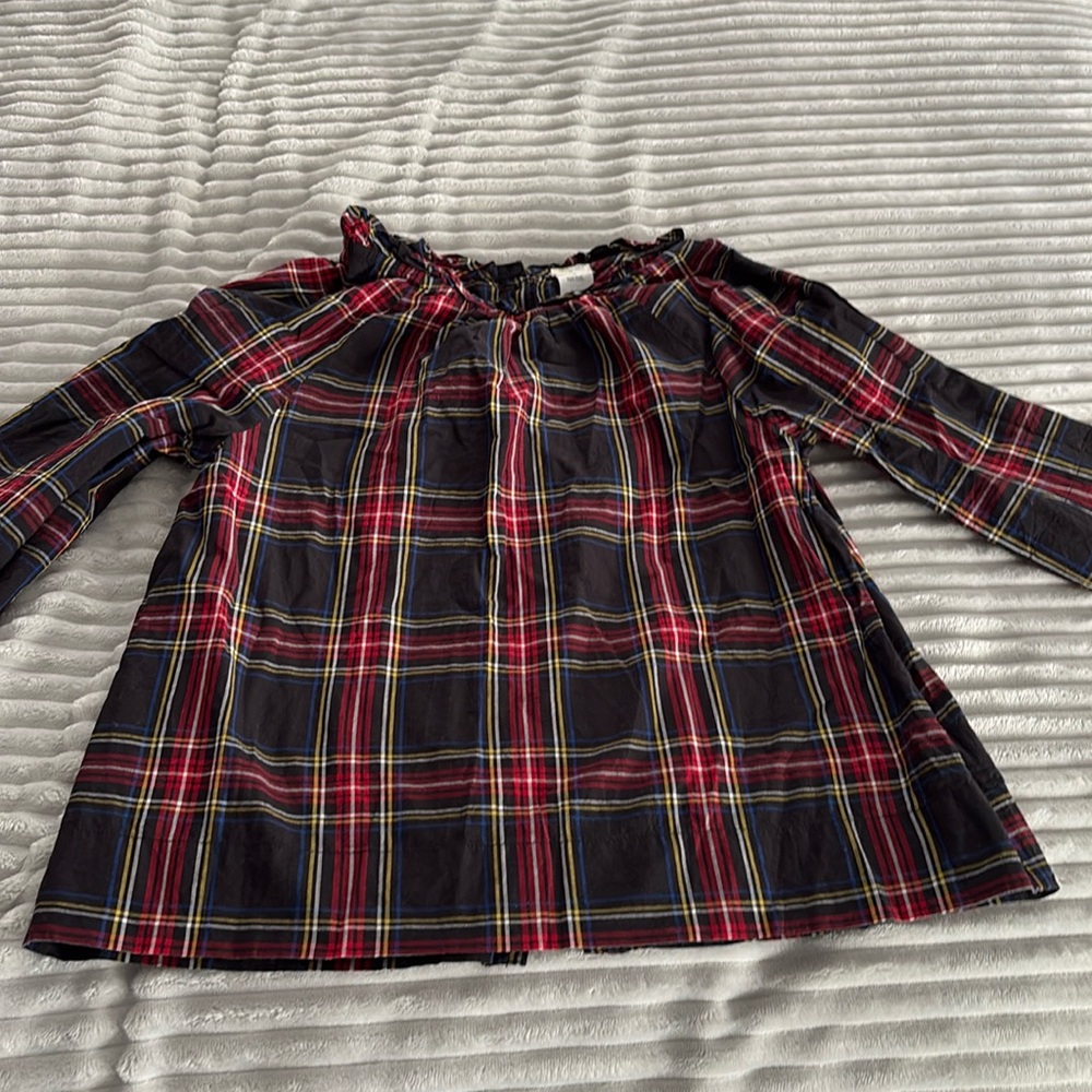 Crewcuts size 12 girls blouse plaid